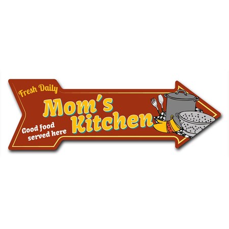 Moms Kitchen Arrow Decal Funny Home Decor 24in Wide